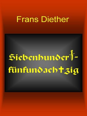 cover image of Siebenhundertfünfundachtzig